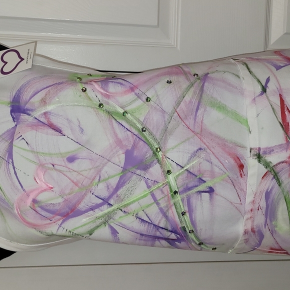 🎉💜HP💜🎉Custom Painted Wearable Art Apron #1410 - Picture 2 of 8